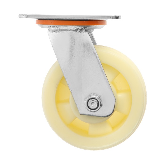 фото Колесо для транспортных тележек поворотное, d=125, на площадке покрытие pp тундра