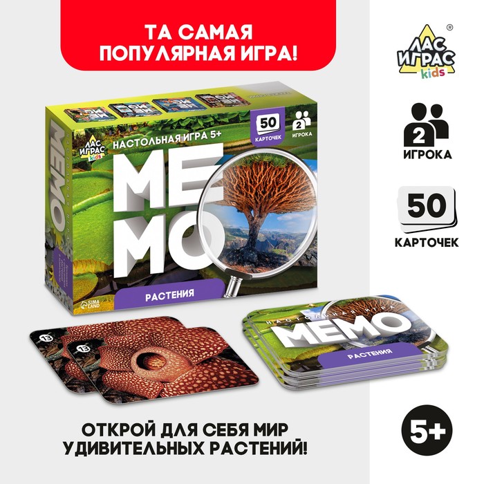 Мемо Растения 212₽