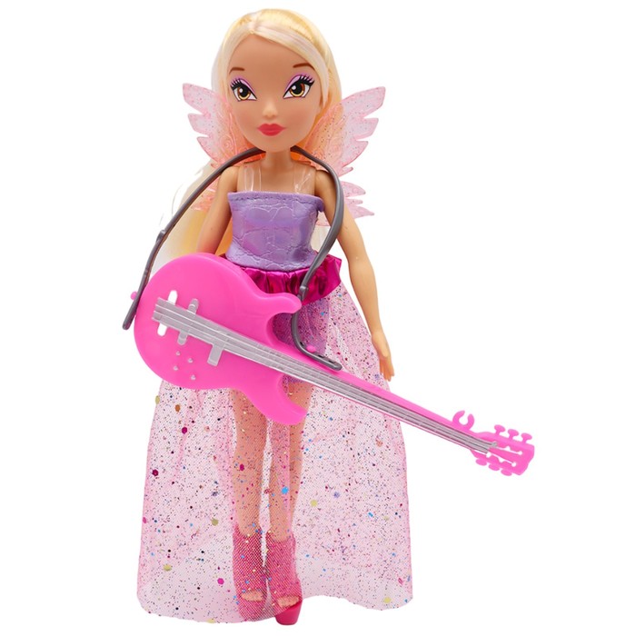 фото Шарнирная кукла winx club rock «стелла», с крыльями и аксессуарами, 24 см
