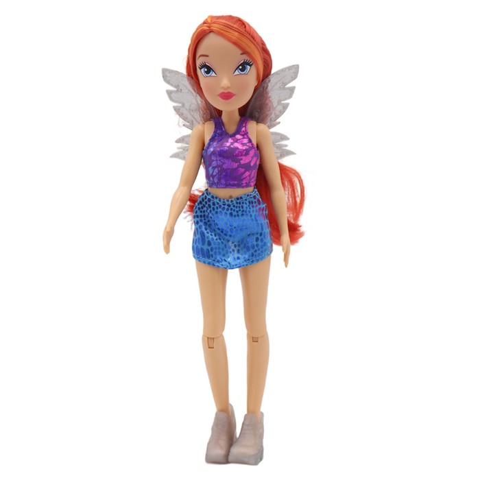 фото Шарнирная кукла winx club «блум», с крыльями, 24 см