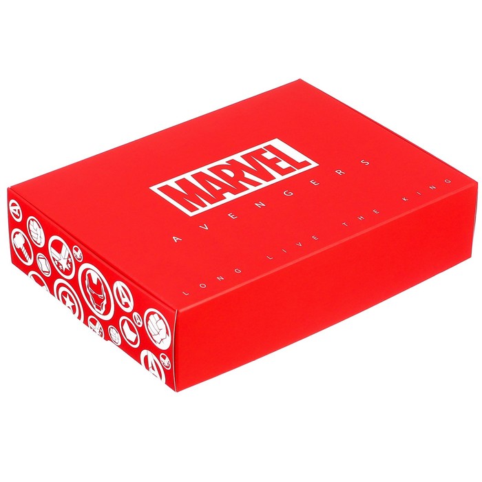Коробка складная, красная, 21 х 15 х 5 см MARVEL, Мстители
