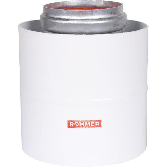цена Элемент дымохода ROMMER RCA-6010-210100, начальный участок, d=60/100 мм,хомут, втулка