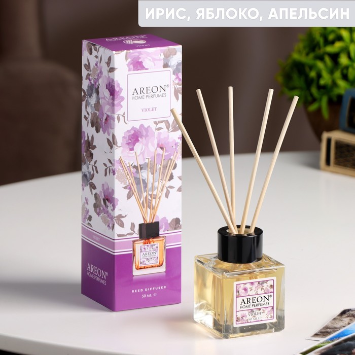 

Диффузор ароматический Areon Sticks Garden, ирис, яблоко, апельсин, 50 мл