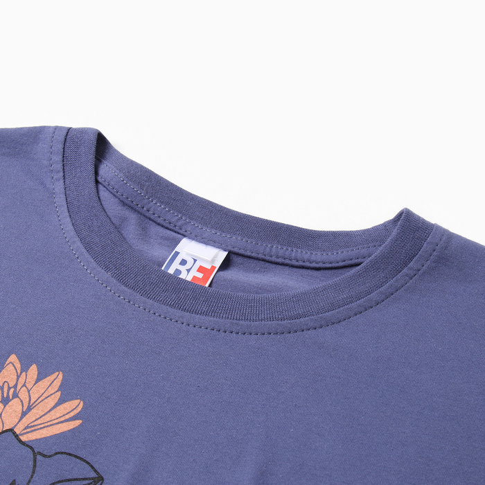 фото Комплект домашний женский (футболка,капри), цвет фиолетовый, размер 48 be friends