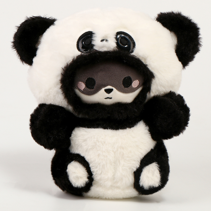 Мягкая игрушка Котик в костюме панды, 23 см