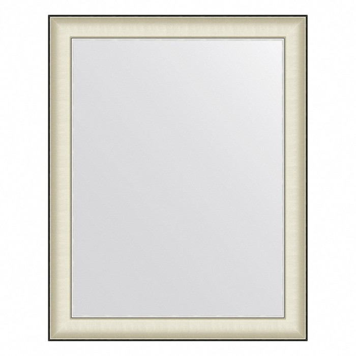 Зеркало Evoform в багетной раме, 78 мм, 78х98 см, цвет белая кожа с хромом