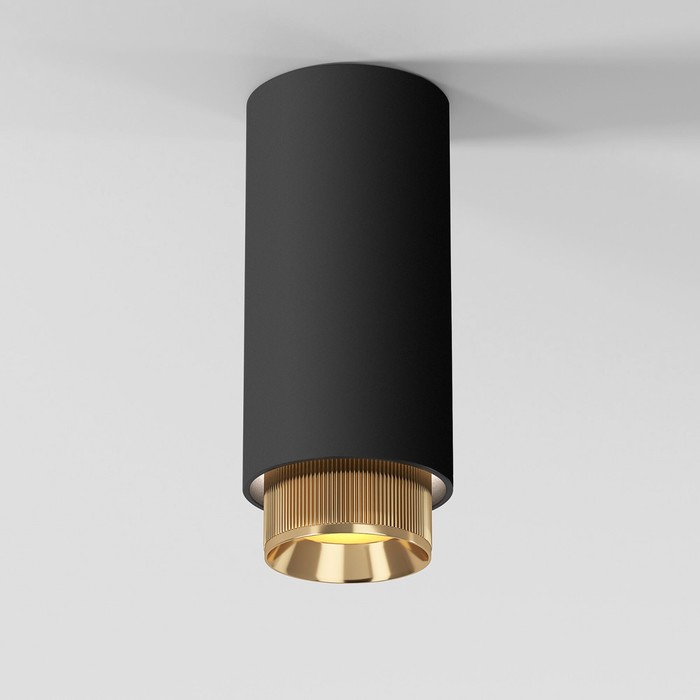 Светильник потолочный акцентный Elektrostandard, Nubis GU10 10 Вт, 60x60x150 мм, IP20, цвет золото, чёрный
