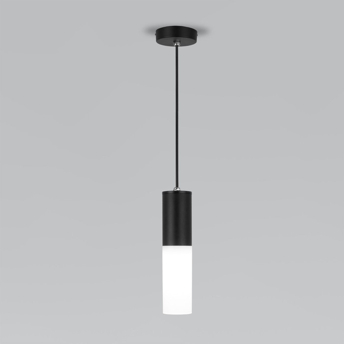 

Светильник подвесной Elektrostandard, Glas E27 100x100x600 мм, IP54, цвет чёрный