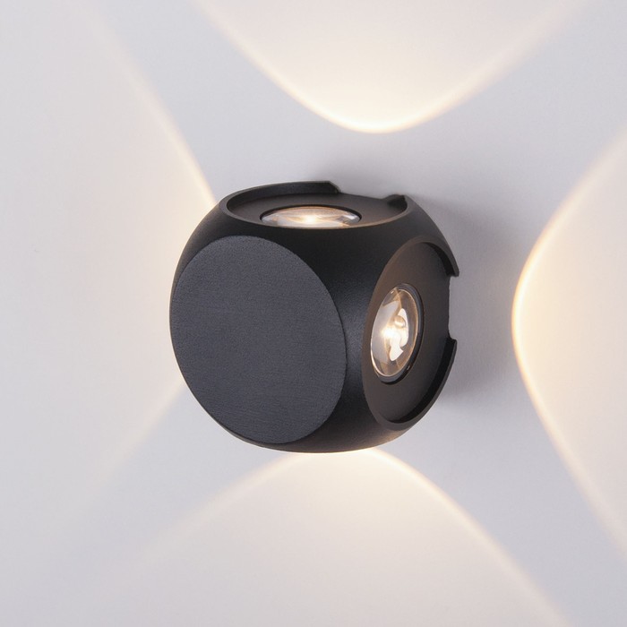 Подсветка архитектурная Elektrostandard, Сube LED 6 Вт, 65x65x57 мм, IP54, цвет чёрный