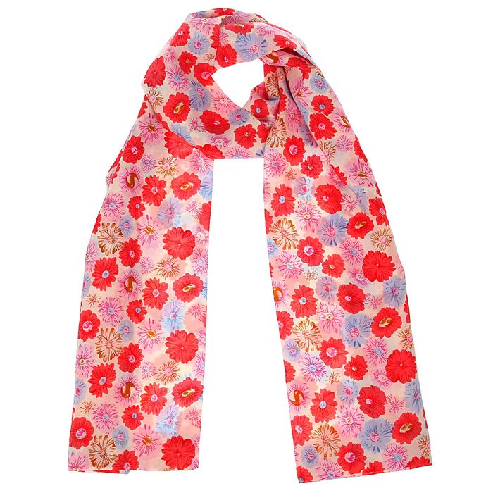 Набор подарочный 2в1: визитница (на 20 визиток), шарф шифон 18х145 см