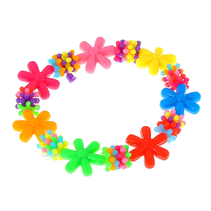 Браслет детский "Выбражулька", звёздные цветы, цвет МИКС