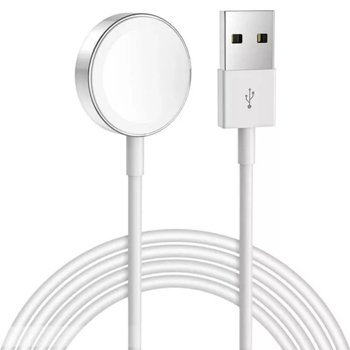 

Беспроводное зарядное устройство Hoco CW39, MagSafe, магнит, USB, 1 А, 1,2 м , белое