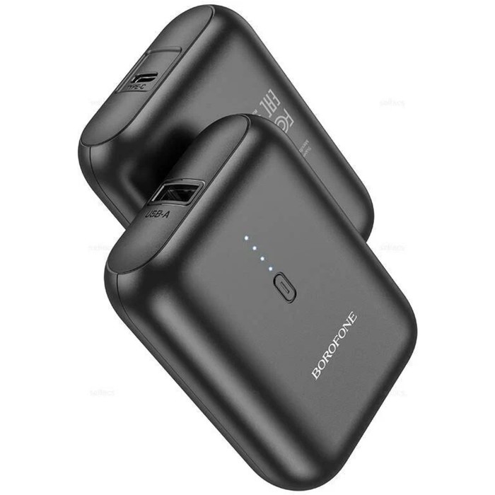 фото Внешний аккумулятор borofone bj31, 5000 мач, usb/type-c, 2 a, чёрный