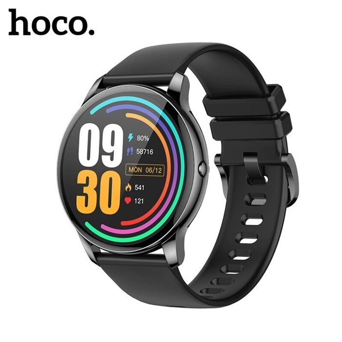 Смарт-часы Hoco Y10, 1.3, 360x360, BT5.0, 230 мАч, серые смарт часы y10 1 3 360x360 bt5 0 230 мач серые