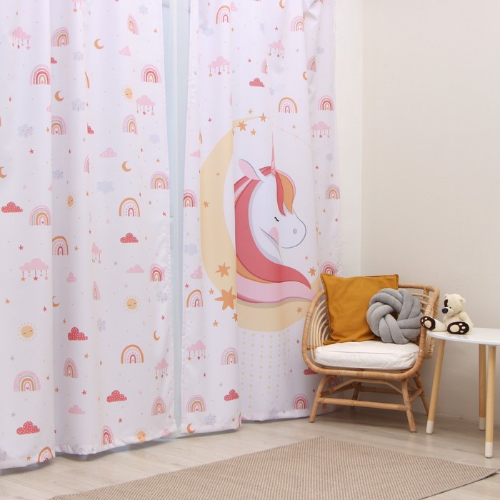 

Комплект штор Этель Boho rainbow 145*260 см-2 шт, 100% п/э, 140 г/м2