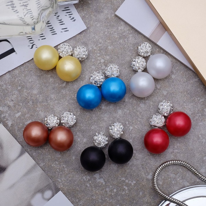 Серьги "Диорис" шамбала, цвет МИКС