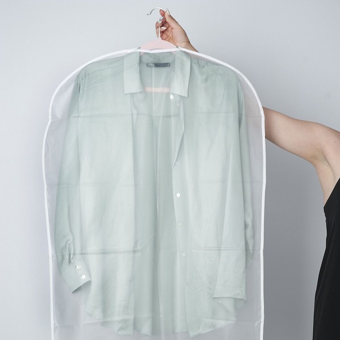 фото Чехол для одежды 60х100 см, термопластичный полимерный материл homequeen