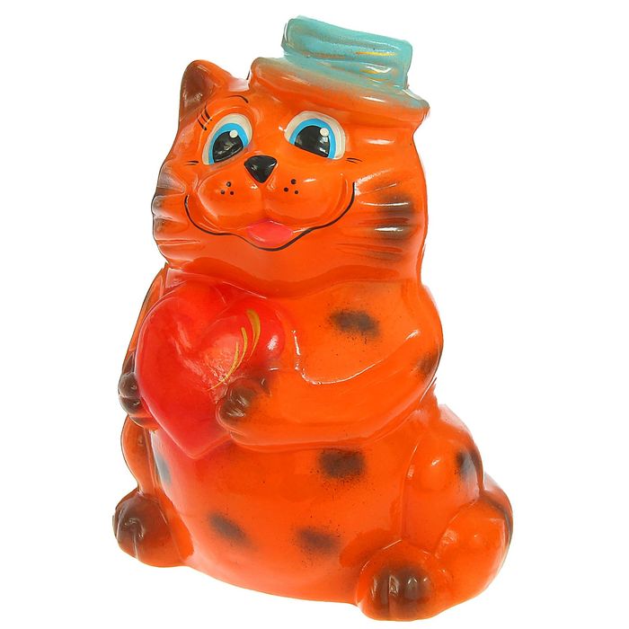 Копилка "Влюбленный кот" глянец, микс