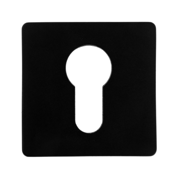 Накладка на цилиндровый механизм CAPPIO, квадратная, цвет черный
