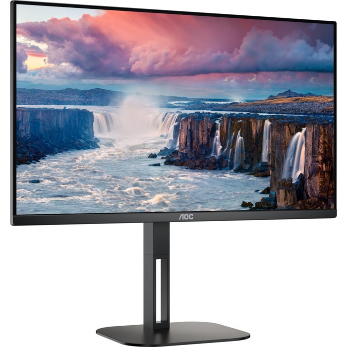 фото Монитор aoc 23.8" 24v5c черный ips led 1ms 16:9 hdmi m/m матовая has piv 300cd 178гр/178гр 1 10046