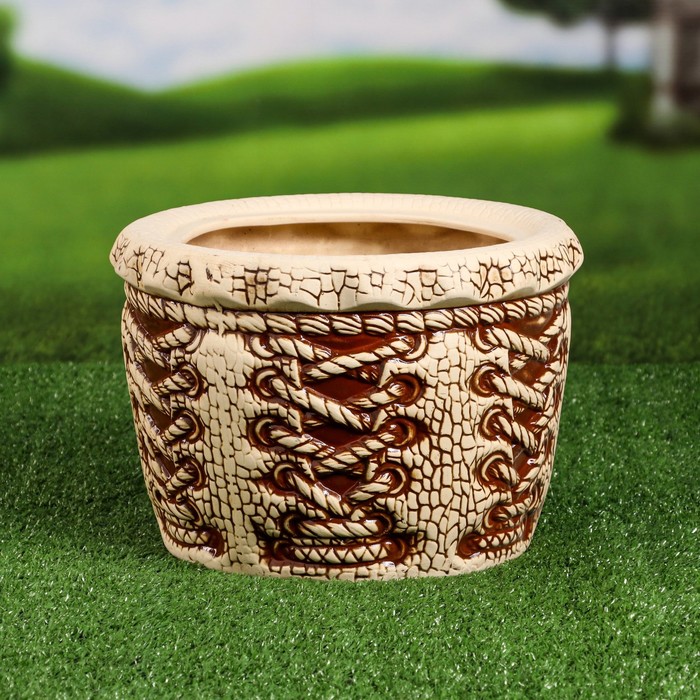 Кашпо "Корсет" шамот, 7 л