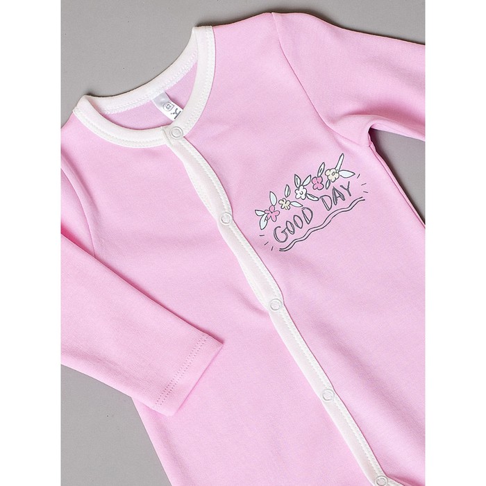 фото Комбинезон детский, рост 68 см, цвет розовый batik