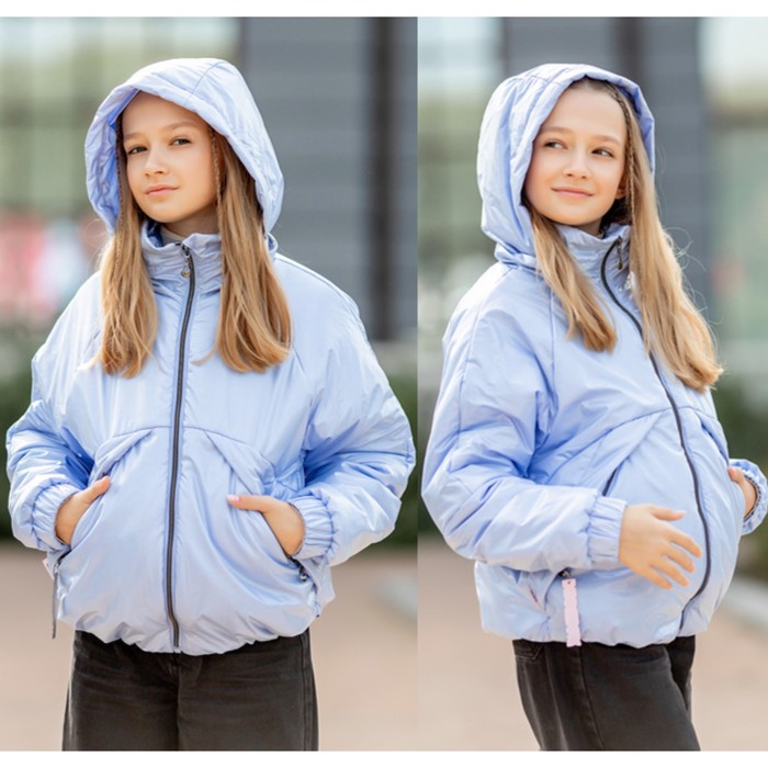 

Куртка для девочки, рост 158 см, цвет лавандовый перламутр