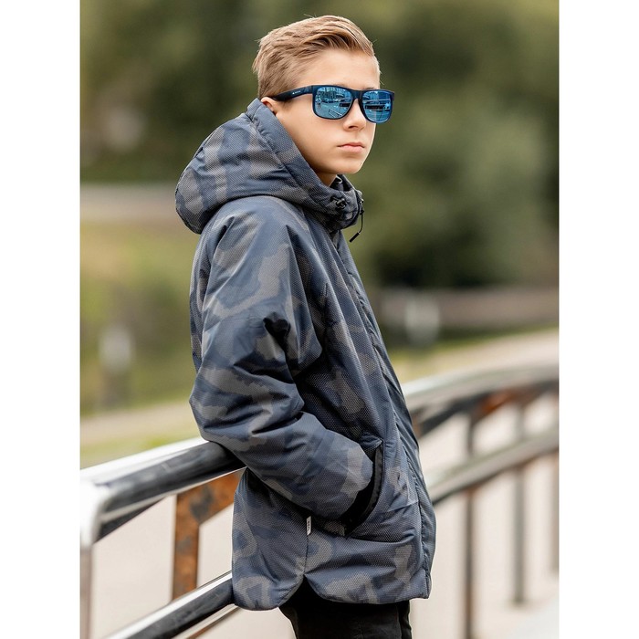 Куртка для мальчика, рост 128 см, цвет милитари синий