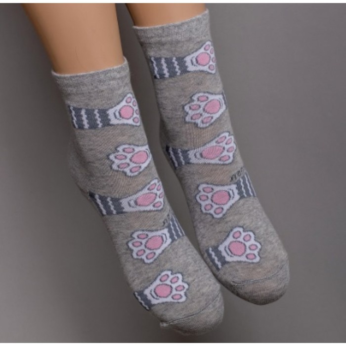 Носки детские, размер 16, цвет светло-серый меланж