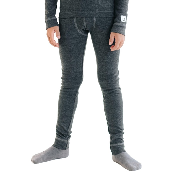 Термобелье-брюки для мальчика, рост 110 см, цвет тёмно-серый