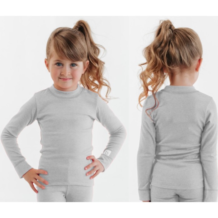 

Термобелье-кофта детская, рост 122 см, цвет серый
