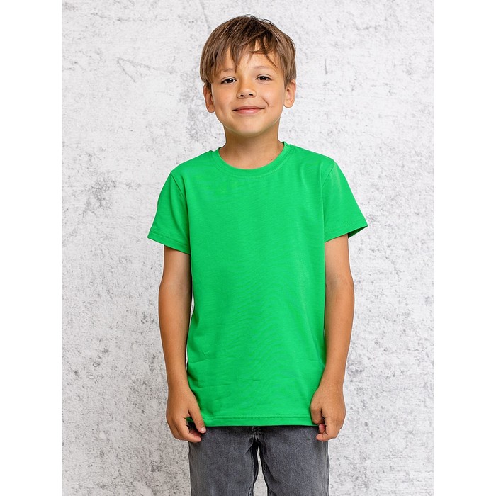 футболка детская цвет сине зелёный рост 110 см Футболка детская, рост 110 см, цвет зелёный