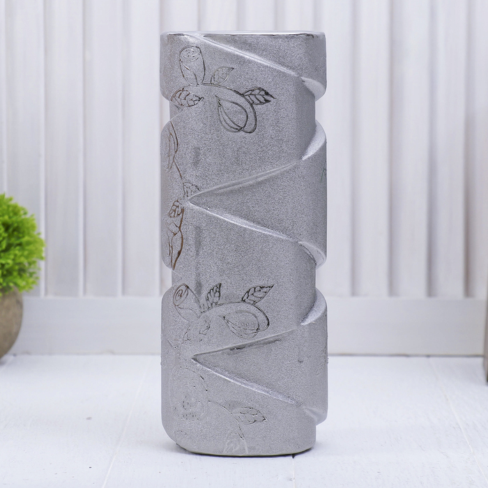 Ваза "Серебряная роза" зигзаги