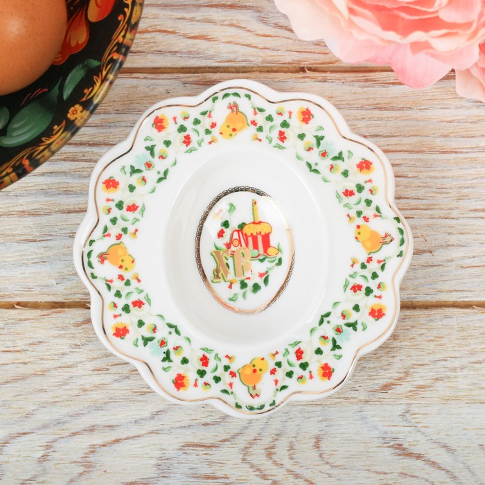 Фигурная подставка на 1 яйцо "Цветок. Эдем"