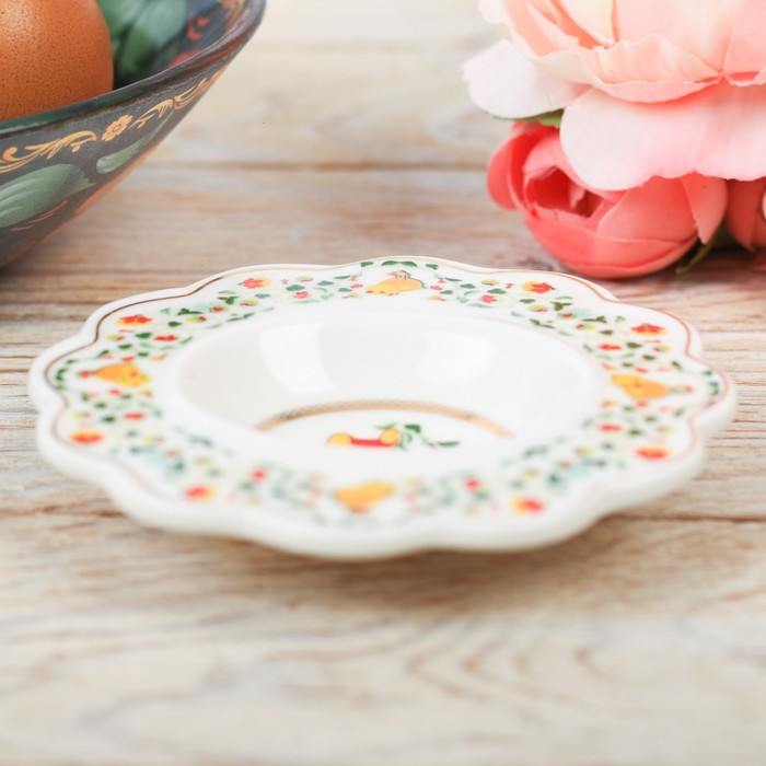 Фигурная подставка на 1 яйцо "Цветок. Эдем"