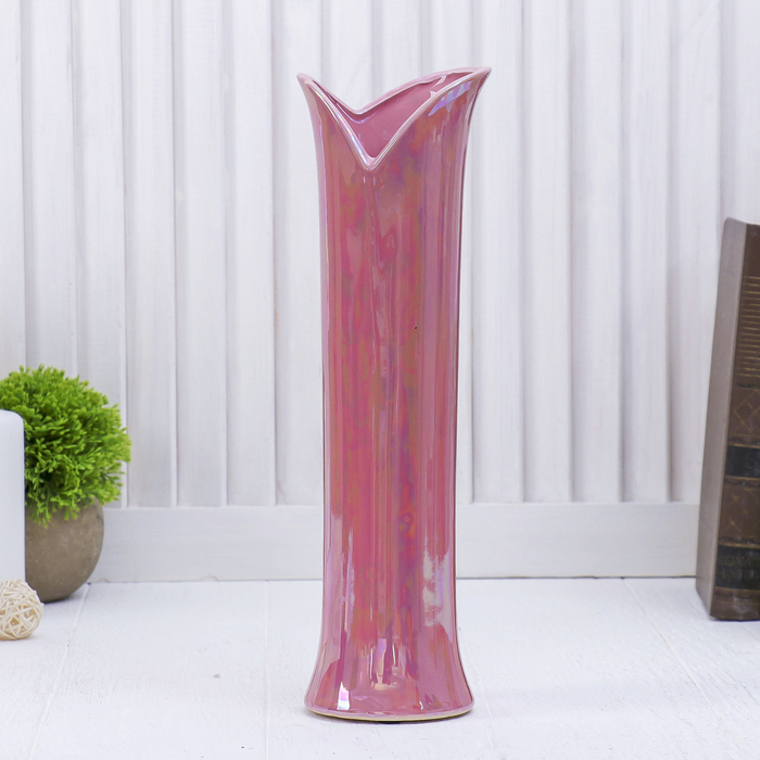 Ваза "Розовый рассвет" вытянутая