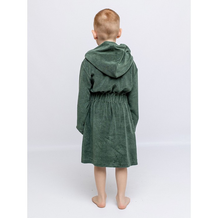 

Халат детский махровый, рост 170 см, цвет хаки