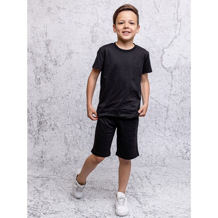 Шорты для мальчика, рост 170 см, цвет чёрный шорты для мальчика рост 170 см цвет песочный
