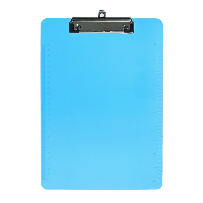 фото Планшет с прижимом формат а4 пластик, тонированный, с линейкой, микс calligrata