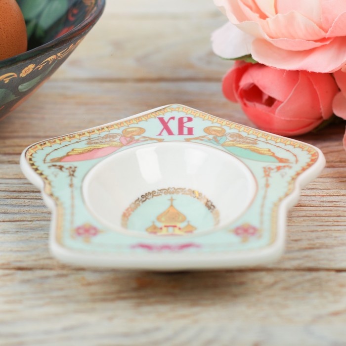 Фигурная подставка на 1 яйцо "Купол. Ангелы"