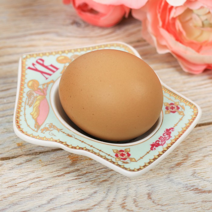 Фигурная подставка на 1 яйцо "Купол. Ангелы"