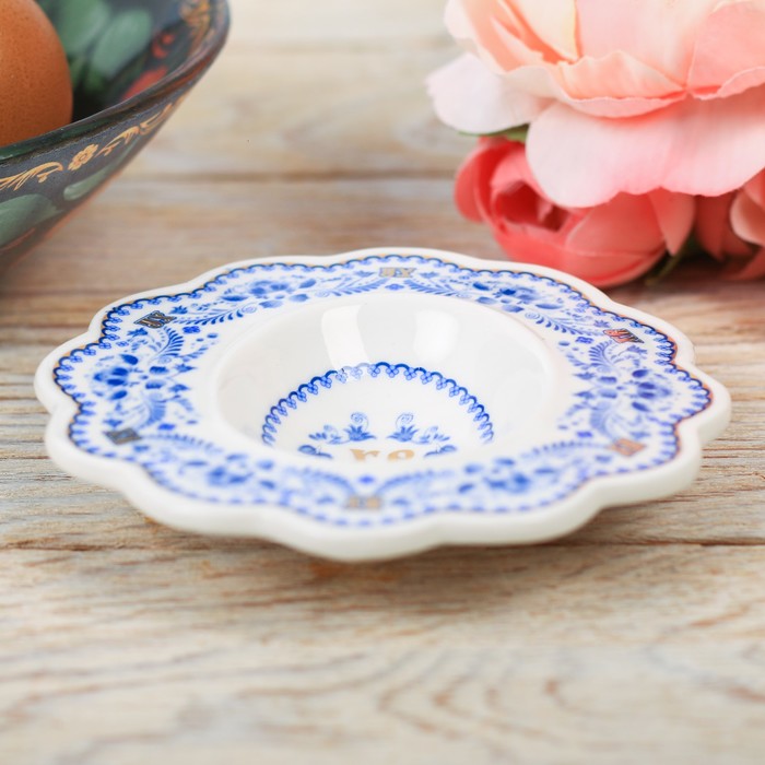 Фигурная подставка на 1 яйцо "Цветок"