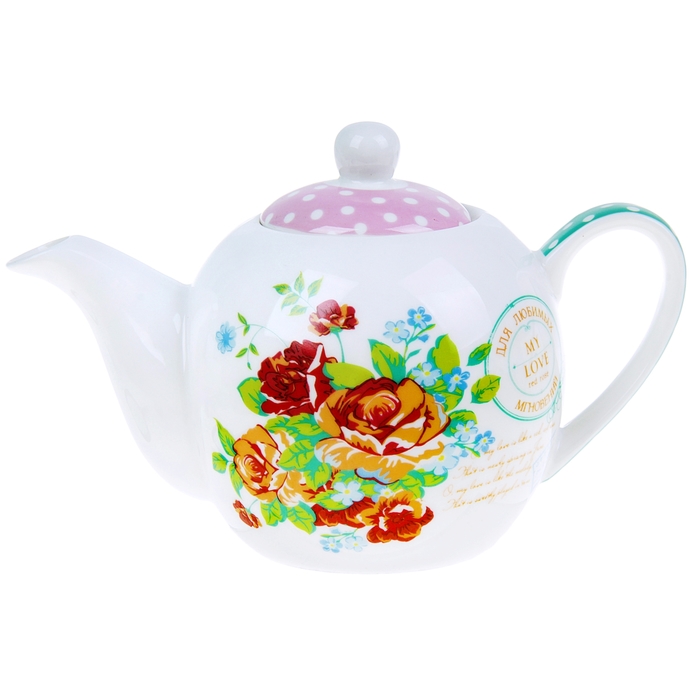 Чайник "Розовый букет", 400 мл