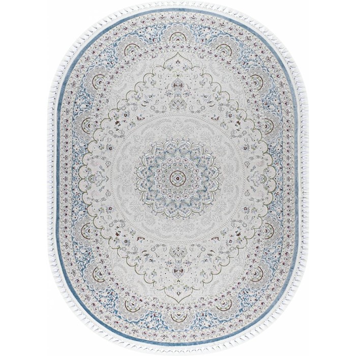 

Ковёр овальный Kirmanshah 38860A, размер 80x150 см, цвет blue/blue