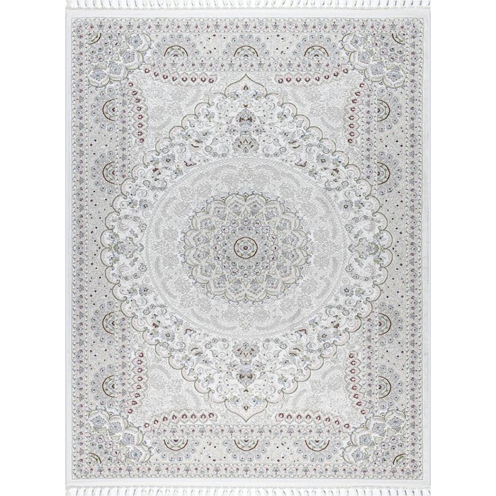 Ковёр прямоугольный Kirmanshah 38860A, размер 150x230 см, цвет white/white ковёр прямоугольный kirmanshah 38860a размер 250x350 см цвет cream ckm white