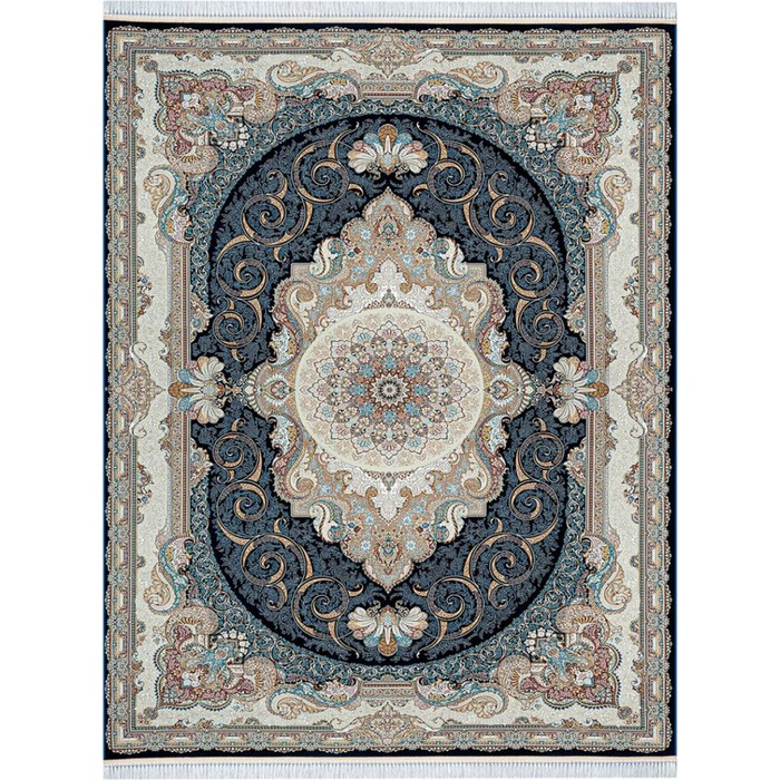 

Ковёр прямоугольный Mashad 1500 G139, размер 80x150 см, цвет d.blue