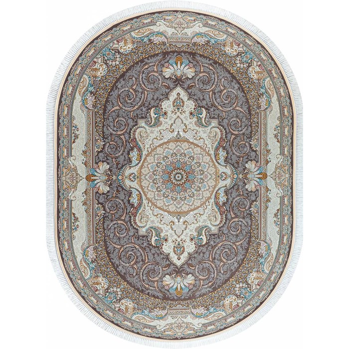 

Ковёр овальный Mashad 1500 G144, размер 200x300 см, цвет melanj/p