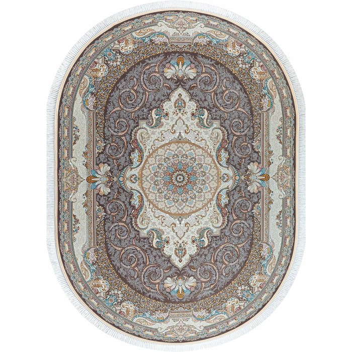 

Ковёр овальный Mashad 1500 G145, размер 200x300 см, цвет melanj/p