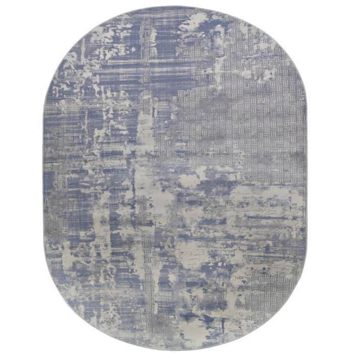

Ковёр овальный Rimma Lux 36874J, размер 200x400 см, цвет l.grey/blue