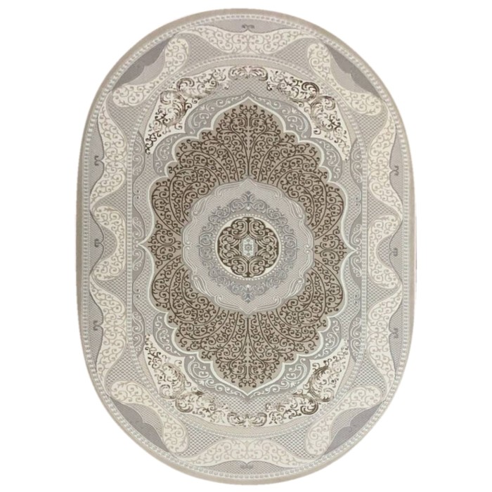 

Ковёр овальный Rimma Lux 36891A, размер 100x200 см, цвет beige/beige